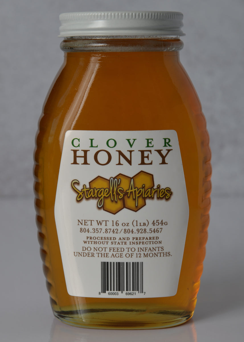 Clover Honey- 1lb – Stargell's Apiaries